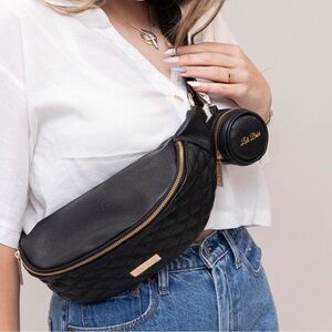 NEW Luli Bebe MONACO SLING BAG EBONY BLACK